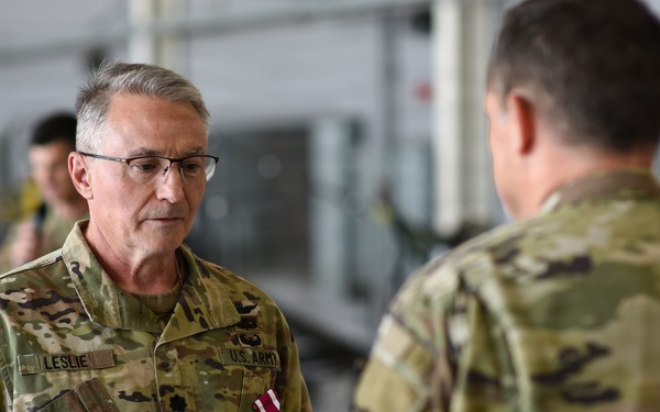 59th Aviation Troop Command hosts retirement ceremony for Lt. Col. Douglas M. Leslie