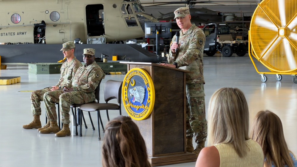 2-151st Security Support Aviation Battalion conducts change of command ceremony