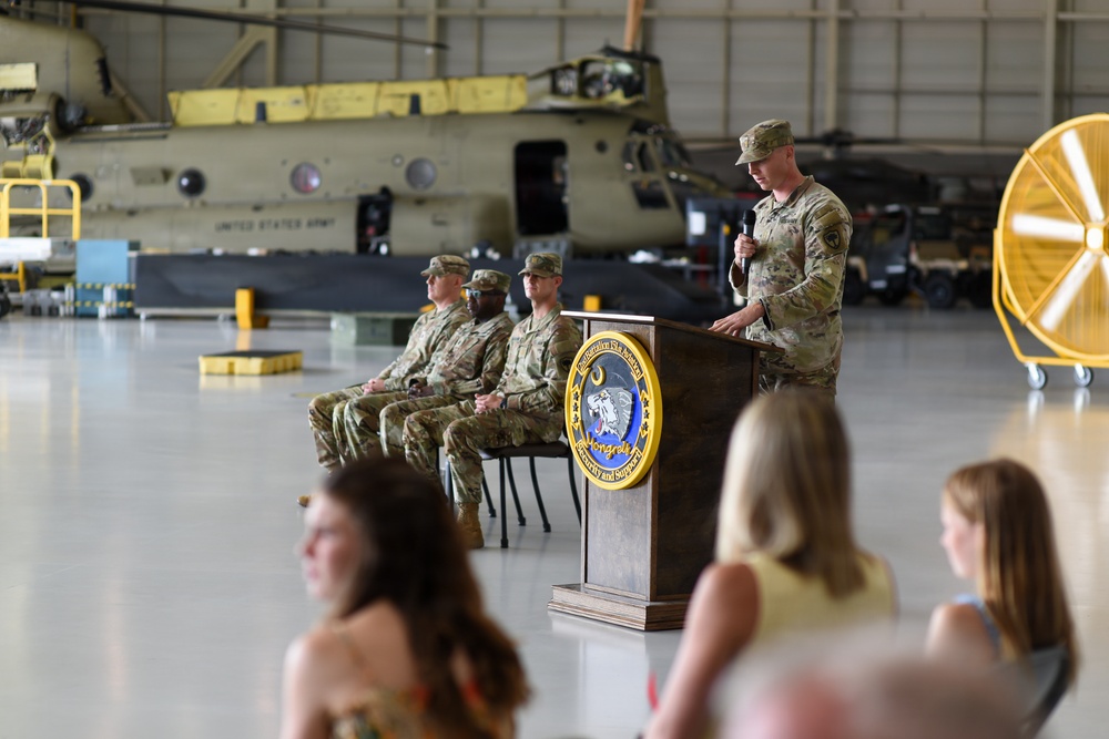 2-151st Security Support Aviation Battalion conducts change of command ceremony