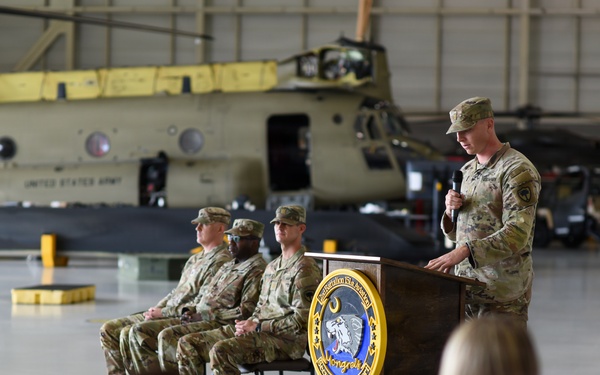 2-151st Security Support Aviation Battalion conducts change of command ceremony