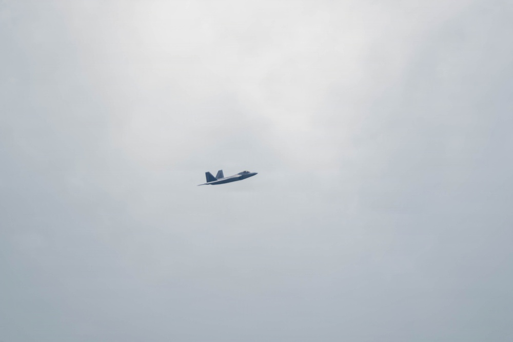 Virginia Air National Guard F-22 Raptors Train Alongside Finnish F-35s at Ebbing ANGB