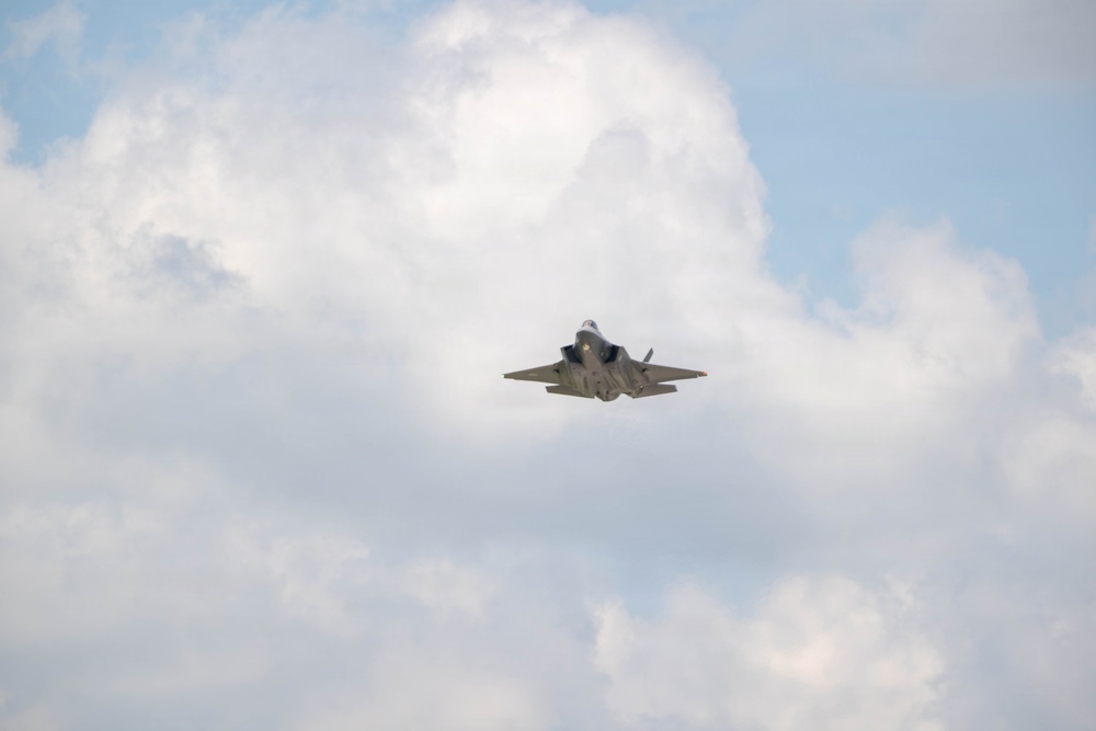 Virginia Air National Guard F-22 Raptors Train Alongside Finnish F-35s at Ebbing ANGB
