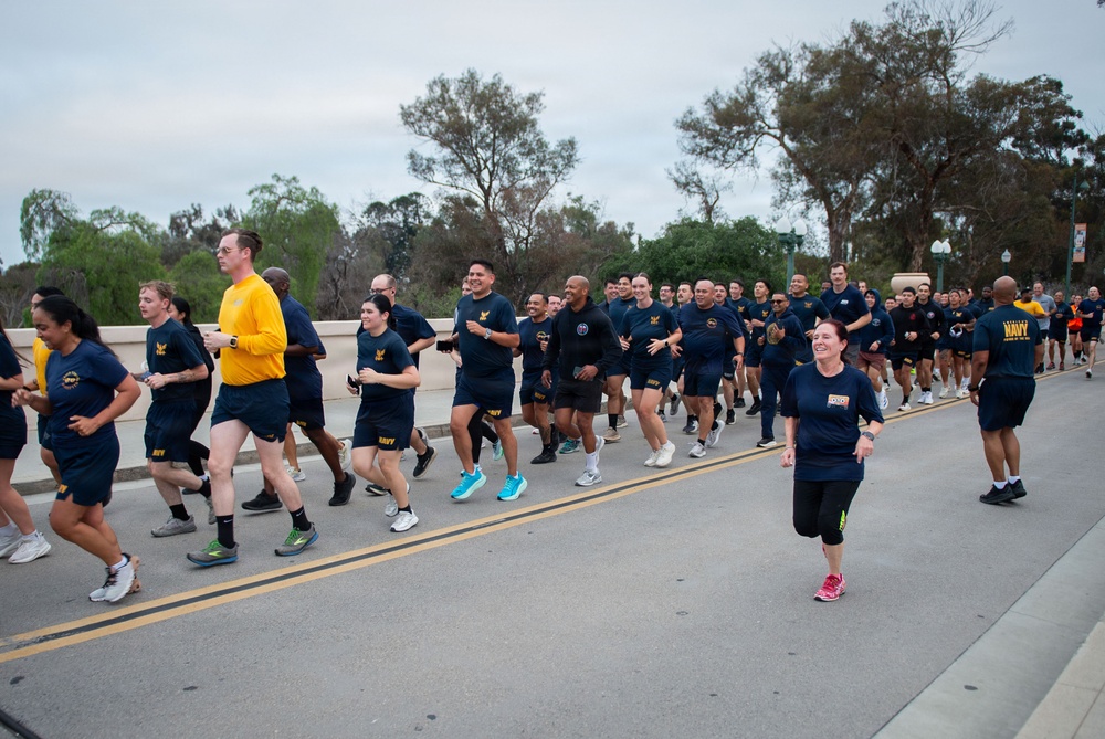 NMCSD Sailors Run in Celebration of the 128th Birthday of the Hospital Corpsman