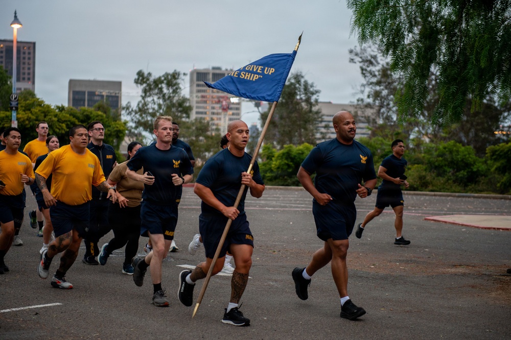 NMCSD Sailors Run in Celebration of the 128th Birthday of the Hospital Corpsman