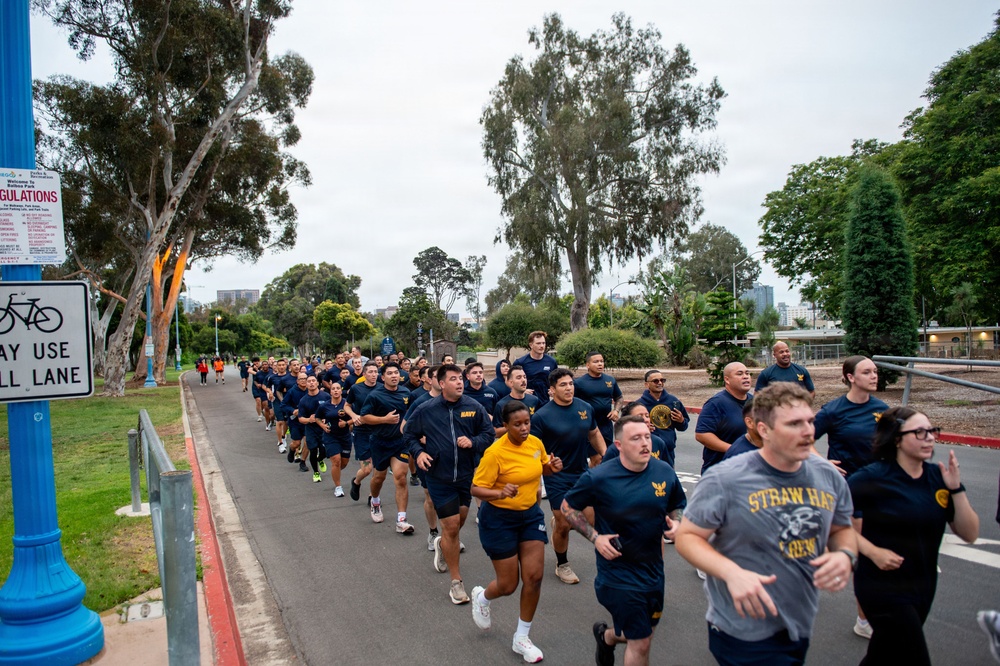 NMCSD Sailors Run in Celebration of the 128th Birthday of the Hospital Corpsman