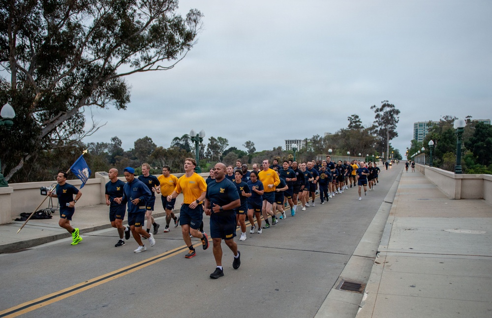 NMCSD Sailors Run in Celebration of the 128th Birthday of the Hospital Corpsman