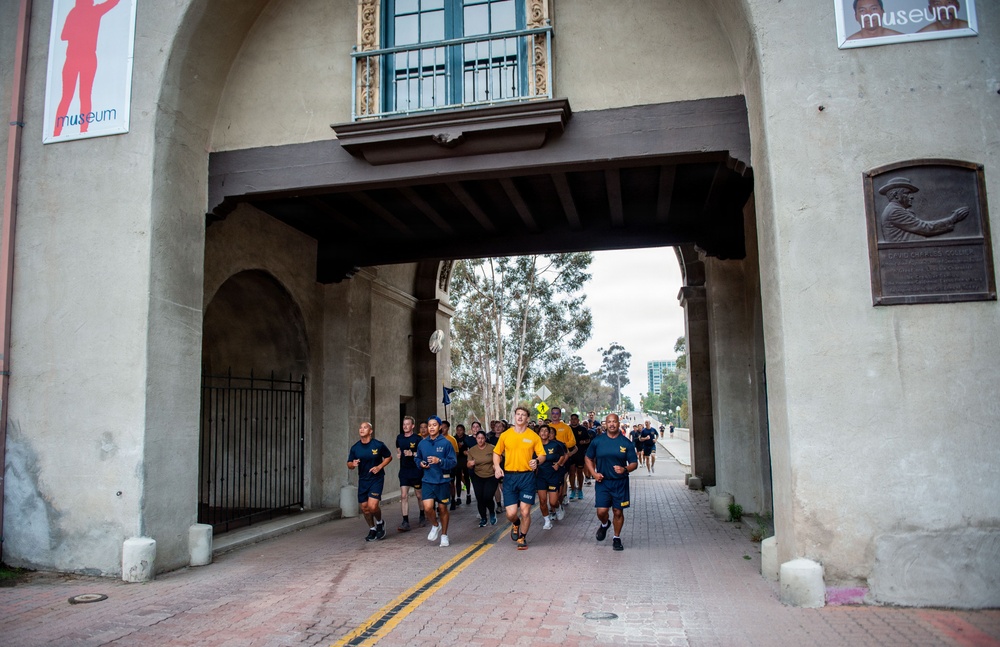 NMCSD Sailors Run in Celebration of the 128th Birthday of the Hospital Corpsman