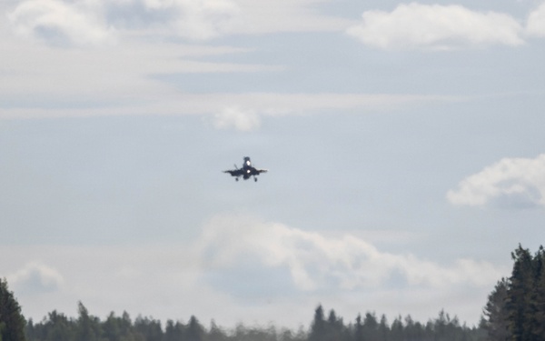U.S. Marines conduct forward arming and refueling point operations in Finland