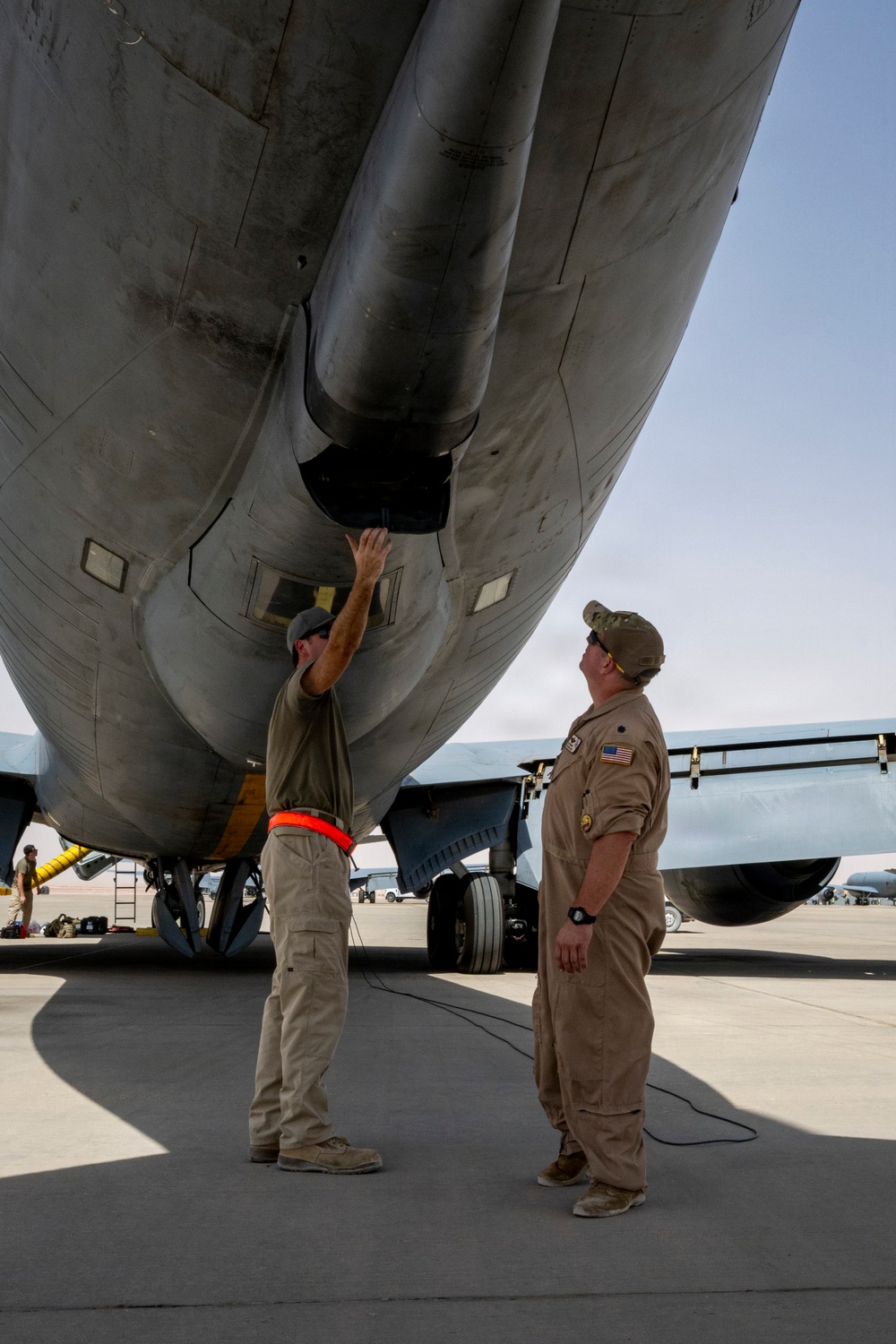 KC-135 refuels F-35s in CENTCOM