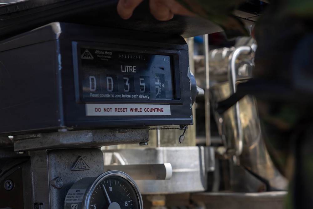 U.S. Marines conduct forward arming and refueling point operations in Finland