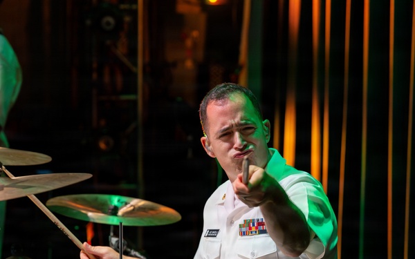 The U.S. Navy Band Cruisers Perform on the Millenium Stage at the John F. Kennedy Center for the Performing Arts.