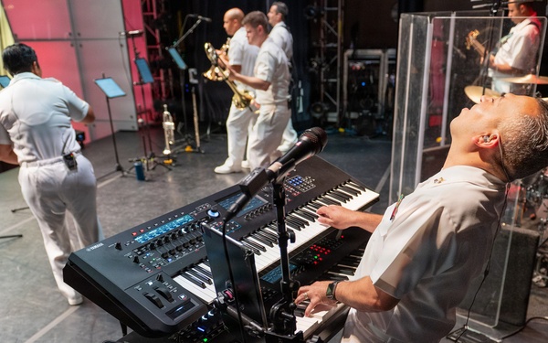 The U.S. Navy Band Cruisers Perform on the Millenium Stage at the John F. Kennedy Center for the Performing Arts.