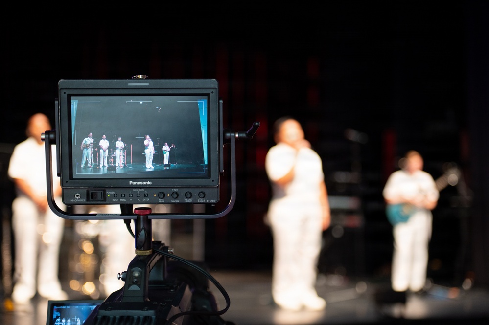 The U.S. Navy Band Cruisers Perform on the Millenium Stage at the John F. Kennedy Center for the Performing Arts.