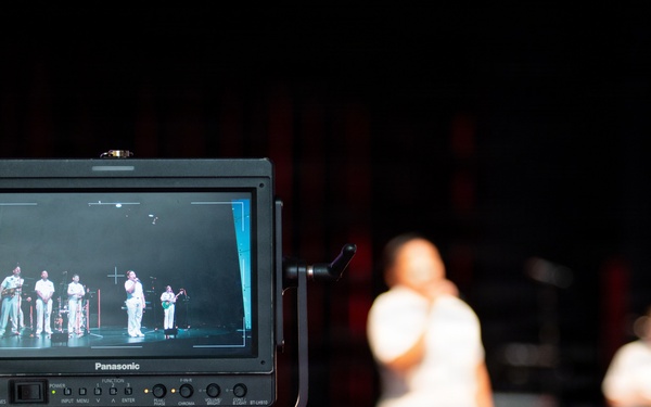 The U.S. Navy Band Cruisers Perform on the Millenium Stage at the John F. Kennedy Center for the Performing Arts.