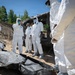 Airmen from the 181st Force Support Squadron conduct search and recovery training at Alpena Combat Readiness Training Center