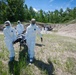 Airmen from the 181st Force Support Squadron conduct search and recovery training at Alpena Combat Readiness Training Center
