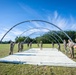Airmen from the 181st Force Support Squadron conduct search and recovery training at Alpena Combat Readiness Training Center