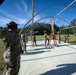 Airmen from the 181st Force Support Squadron conduct search and recovery training at Alpena Combat Readiness Training Center