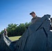 Airmen from the 181st Force Support Squadron conduct search and recovery training at Alpena Combat Readiness Training Center