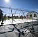Airmen from the 181st Force Support Squadron conduct search and recovery training at Alpena Combat Readiness Training Center