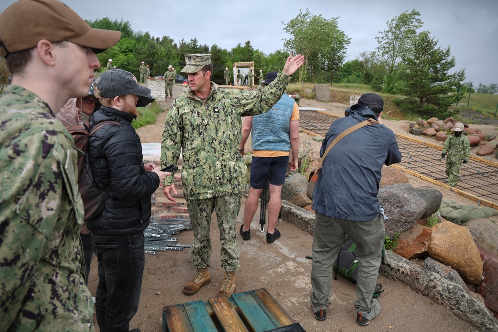 Media Visit Showcases Seabee Construction at BALTOPS 2026