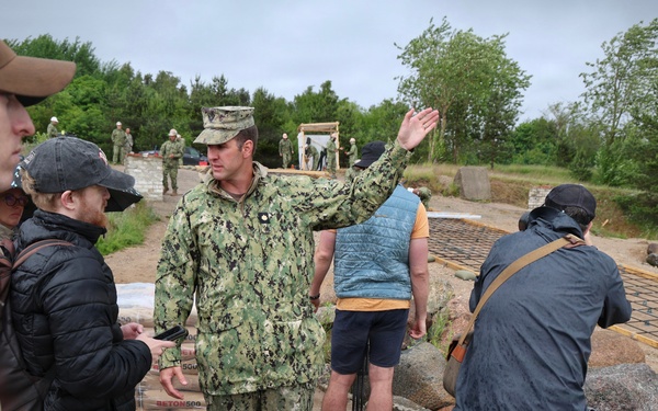 Media Visit Showcases Seabee Construction at BALTOPS 2026