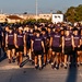 Kansas State University football team visits Fort Riley