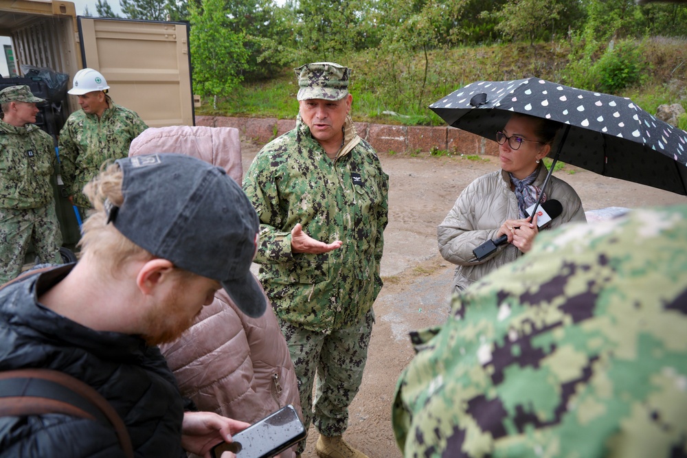 Media Visit Showcases Seabee Construction at BALTOPS 2026