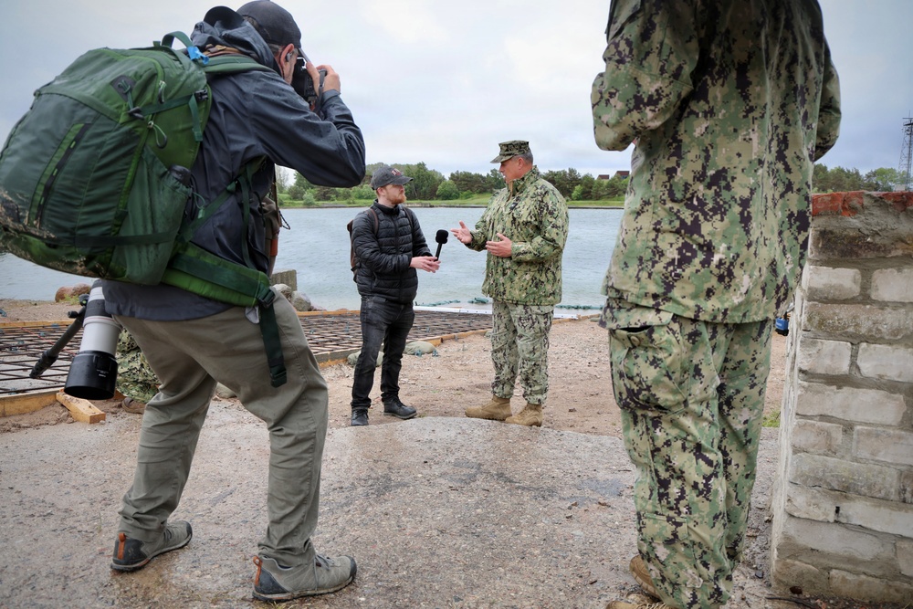 Media Visit Showcases Seabee Construction at BALTOPS 2026