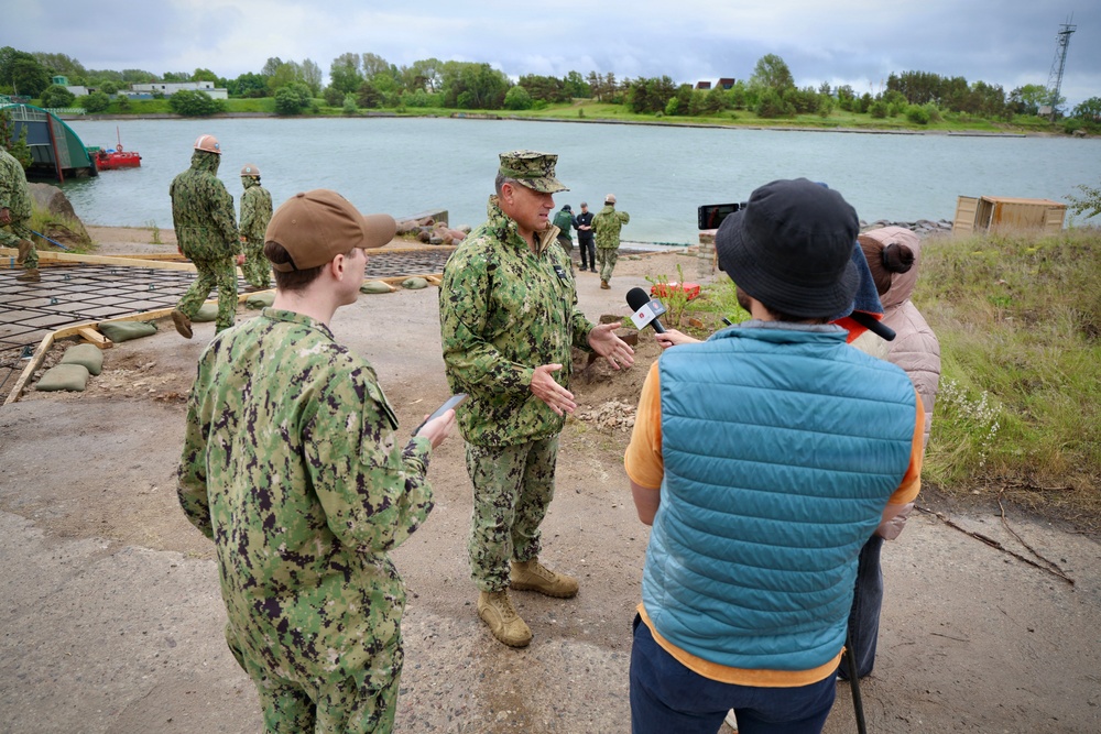 Media Visit Showcases Seabee Construction at BALTOPS 2026