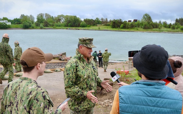 Media Visit Showcases Seabee Construction at BALTOPS 2026