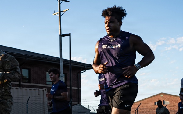 Kansas State University Football Team visits Fort Riley