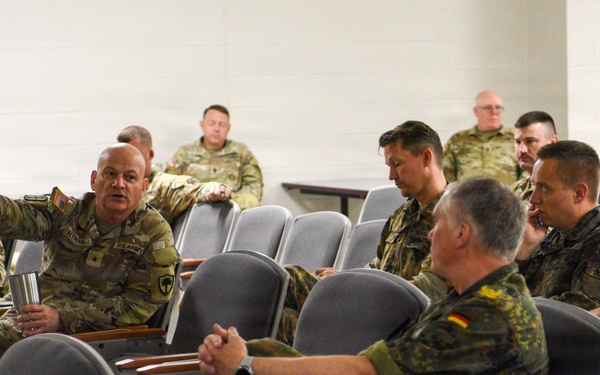 German Military Delegation visits McCrady Training Center