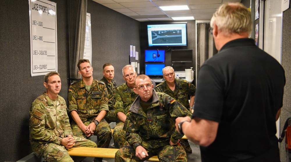 German Military Delegation visits McCrady Training Center
