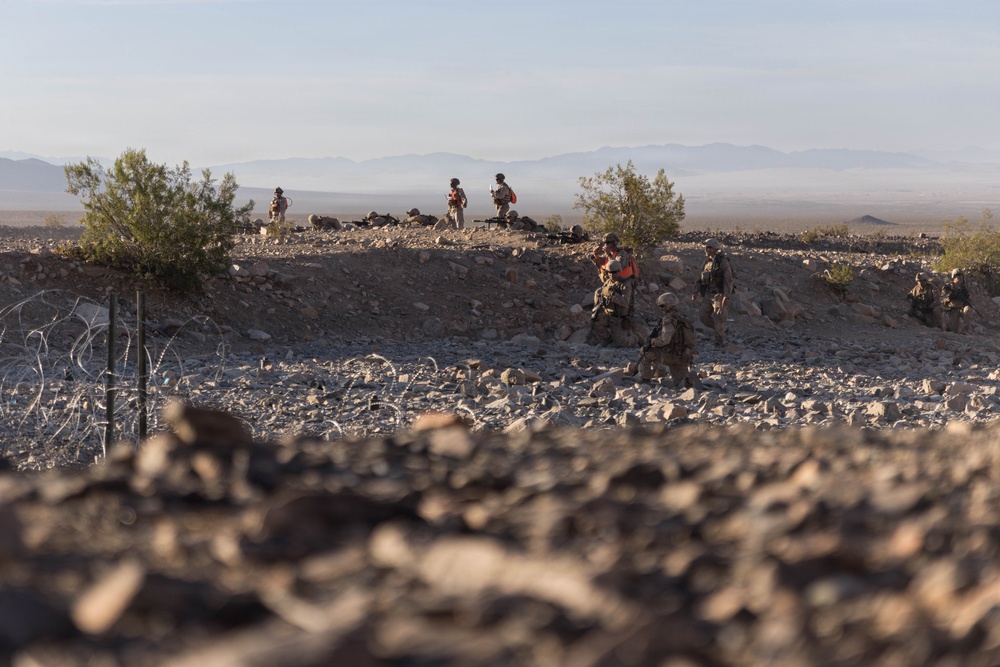 U.S. Marines Conduct Platoon Attacks at Range 410A during ITX 3-26