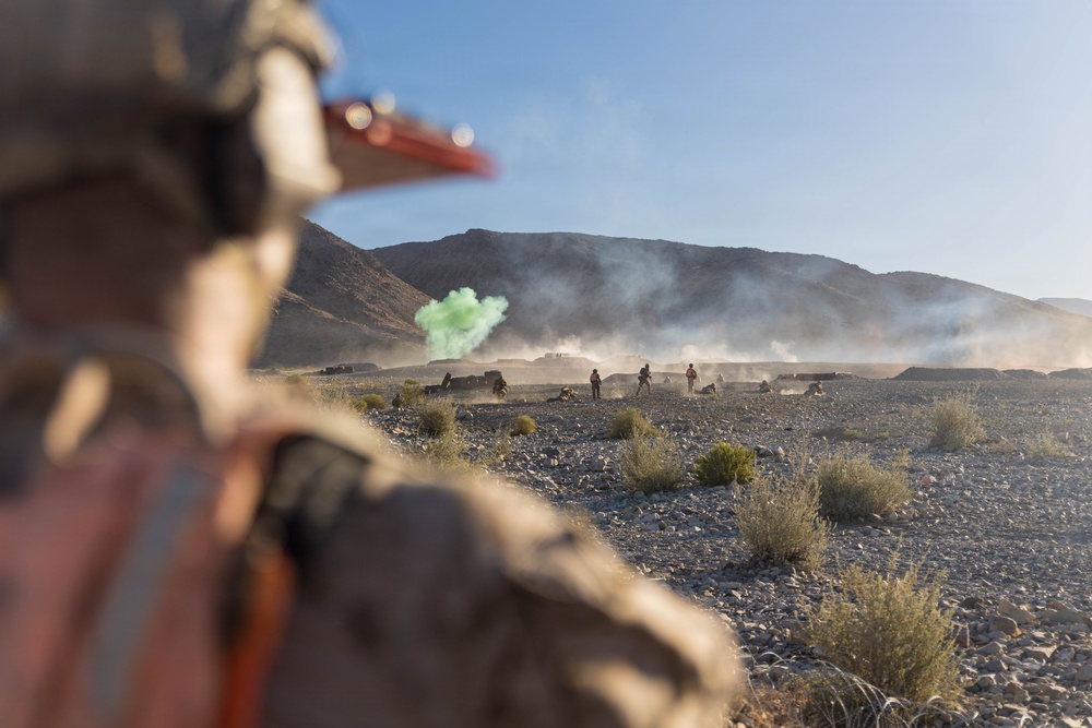 U.S. Marines Conduct Platoon Attacks at Range 410A during ITX 3-26