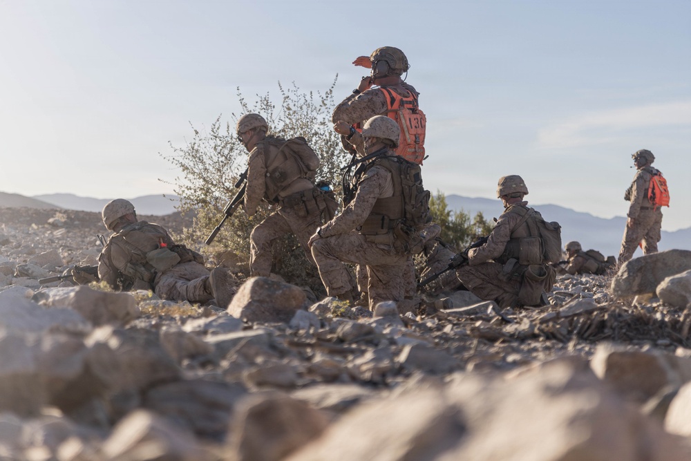 U.S. Marines Conduct Platoon Attacks at Range 410A during ITX 3-26