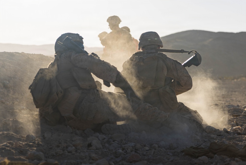 U.S. Marines Conduct Platoon Attacks at Range 410A during ITX 3-26