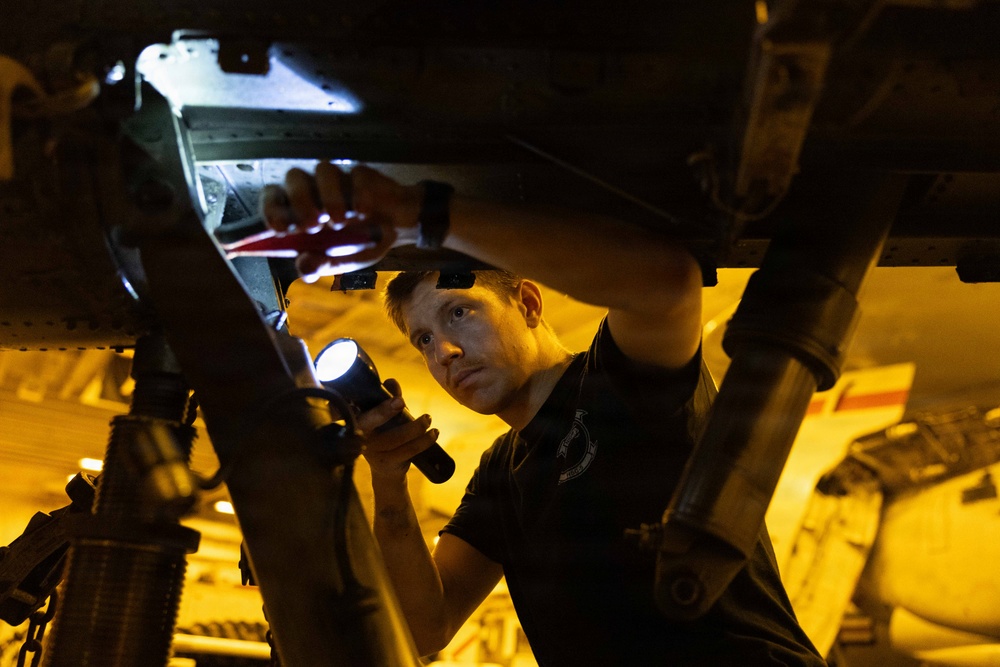 USS George H.W. Bush maintains an MH-60S Sea Hawk