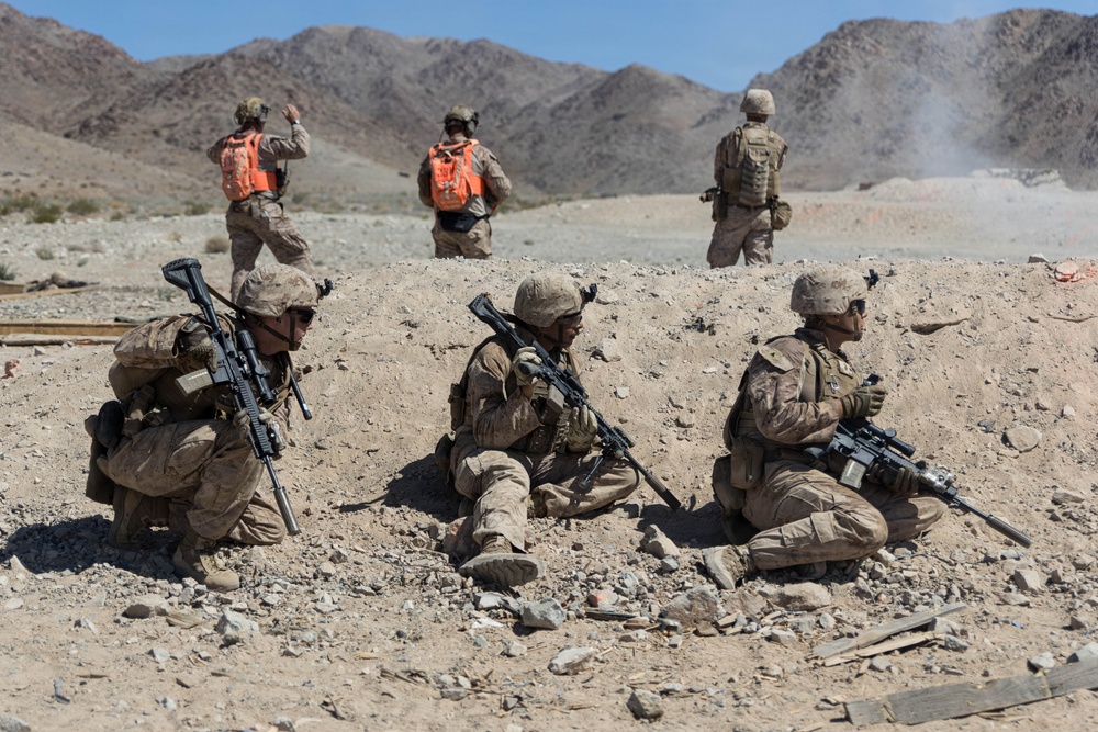 U.S. Marines Conduct Platoon Attacks at Range 410A during ITX 3-26