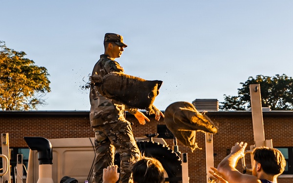 Kansas State University Football Team visits Fort Riley