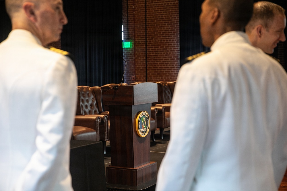 Vice Adm. Douglas L. Williams Relieves Vice Adm. Johnny Wolfe Jr. at Portfolio Acquisition Executive Strategic Systems Programs Change of Command Ceremony