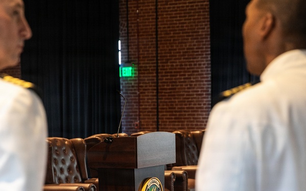 Vice Adm. Douglas L. Williams Relieves Vice Adm. Johnny Wolfe Jr. at Portfolio Acquisition Executive Strategic Systems Programs Change of Command Ceremony