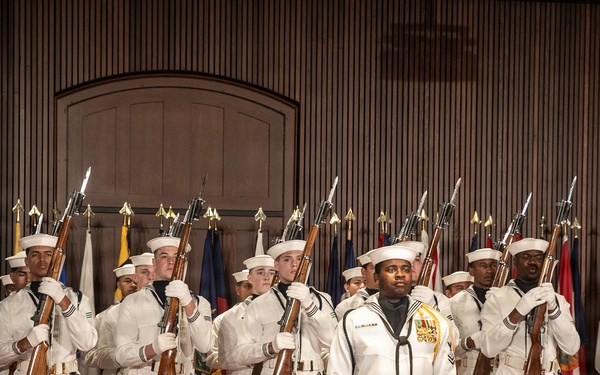 Vice Adm. Douglas L. Williams Relieves Vice Adm. Johnny Wolfe Jr. at Portfolio Acquisition Executive Strategic Systems Programs Change of Command Ceremony