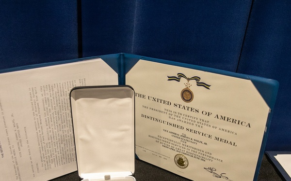Vice Adm. Douglas L. Williams Relieves Vice Adm. Johnny Wolfe Jr. at Portfolio Acquisition Executive Strategic Systems Programs Change of Command Ceremony