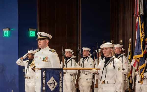 Vice Adm. Douglas L. Williams Relieves Vice Adm. Johnny Wolfe Jr. at Portfolio Acquisition Executive Strategic Systems Programs Change of Command Ceremony