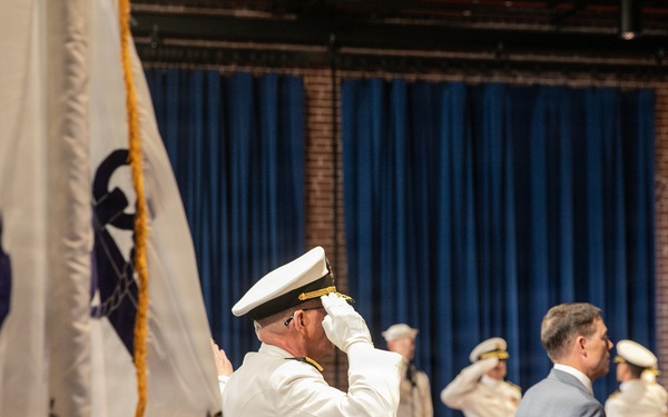 Vice Adm. Douglas L. Williams Relieves Vice Adm. Johnny Wolfe Jr. at Portfolio Acquisition Executive Strategic Systems Programs Change of Command Ceremony
