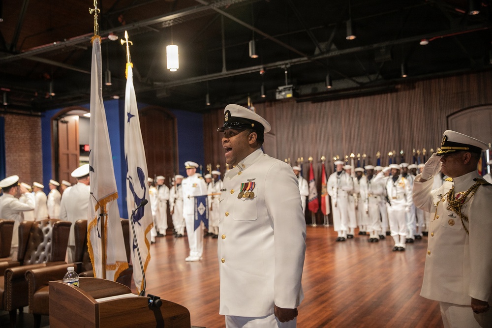 Vice Adm. Douglas L. Williams Relieves Vice Adm. Johnny Wolfe Jr. at Portfolio Acquisition Executive Strategic Systems Programs Change of Command Ceremony