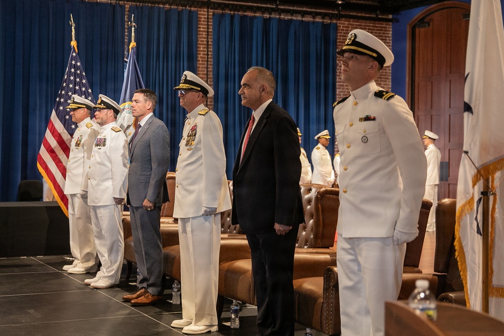 Vice Adm. Douglas L. Williams Relieves Vice Adm. Johnny Wolfe Jr. at Portfolio Acquisition Executive Strategic Systems Programs Change of Command Ceremony