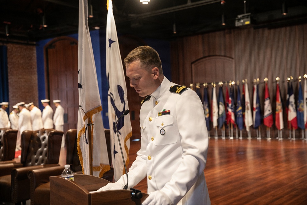 Vice Adm. Douglas L. Williams Relieves Vice Adm. Johnny Wolfe Jr. at Portfolio Acquisition Executive Strategic Systems Programs Change of Command Ceremony